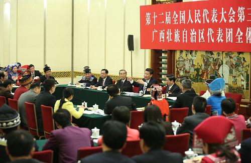 习近平参加党的二十大广西代表团讨论